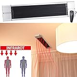Semptec Urban Survival Technology Profi-Infrarot-Heizstrahler RA-118, Fernbed., 1.800 W, IP55 - 2