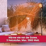 Suntec Wellness Terassen-Heizstrahler Night Sun [Für Räume bis 60 m³ (~~ 25 m²), 3 Leistungsstufen, max. 2000 Watt]~ - 6