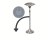 Einhell Elektro Heizpilz Terrassenheizer NHH 2100 (2100 Watt, 3 Heizstufen, Teleskoprohr aus rostfreiem Stahl, verstellbar bis 210 cm, leise) - 4