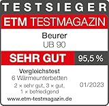 Beurer UB 90 Komfort Wärme-Unterbett, anschmiegsame Wärmebettunterlage, zwei separat einstellbare Temperaturzonen - 9