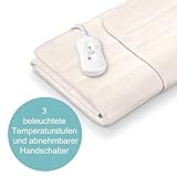 Sanitas 306.10 SWB 20 Wärmeunterbett aus Fleece, 3 Temperaturstufen, einfache Fixierung auf der Matratze, 150 x 80 cm, beige - 5