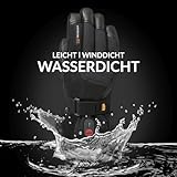30seven Beheizbare Ski-Handschuhe | Snowboard-Handschuhe mit Protektoren | wasserdichte Motorrad-Handschuhe | Handschuhe Winter Herren und Damen | Schwarz | Größe 8 (S) - 5