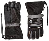 Alpenheat Beheizter Ski Snowboard oder Motorradhandschuh Skihandschuhe, Schwarz/Grau, XL