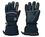 Alpenheat Beheizter Ski Snowboard oder Motorradhandschuh Skihandschuhe, Schwarz/Grau, XL - 3
