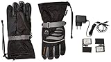 Alpenheat Beheizter Ski Snowboard oder Motorradhandschuh Skihandschuhe, Schwarz/Grau, XL - 2