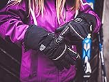 Alpenheat Beheizter Ski Snowboard oder Motorradhandschuh Skihandschuhe, Schwarz/Grau, XL - 9