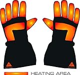 Alpenheat Beheizter Ski Snowboard oder Motorradhandschuh Skihandschuhe, Schwarz/Grau, XL - 10