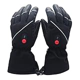 Savior beheizte Handschuhe mit wiederaufladbare Lithium-Ionen-Batterie Beheizt für Männer und Frauen, warme Handschuhe für das Radfahren, Motorrad, Wandern Skitouren, arbeitet bis zu 2,5--6 Stunden