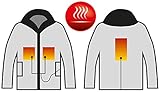 PEARL urban Beheizte Jacke: Beheizbare Outdoor-Jacke mit USB-Anschluss, 3 Heizelemente, Größe S (Regenjacken) - 5