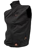 Alpenheat Unisex Heated Softshell Vest Fire-Softshell Vest Heated Softshell Vest, Schwarz, XXL, AJ9-XXL
