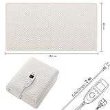 Fleeceheizdecke 60W 150x80cm – 5 STUFEN – Abschaltautomatik – waschbar – Timerfunktion - 7