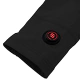 Glovii thermoaktive Unterwäsche, Akku Beheizte Unterhemde, Langarm Technische Bekleidung T-shirt, Schwarz, XL - 2