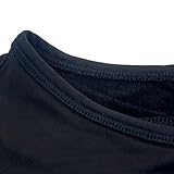 Glovii thermoaktive Unterwäsche, Akku Beheizte Unterhemde, Langarm Technische Bekleidung T-shirt, Schwarz, XL - 8