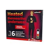 Glovii thermoaktive Unterwäsche, Akku Beheizte Unterhemde, Langarm Technische Bekleidung T-shirt, Schwarz, XL - 6