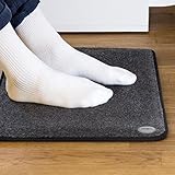 OneConcept Magic-Carpet DX Heizmatte Heizteppich Elektrisch 100 Watt 3 Heizstufen Timer Funktion 60 x 40 cm geringer Stromverbrauch strapazierfähig Bezug Waschbar Grau - 2