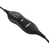 OneConcept Magic-Carpet DX Heizmatte Heizteppich Elektrisch 100 Watt 3 Heizstufen Timer Funktion 60 x 40 cm geringer Stromverbrauch strapazierfähig Bezug Waschbar Grau - 3