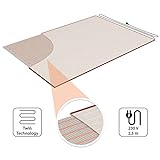 Mi-Heat Fußwärmer Heizmatte Heizteppich Teppichheizung Wärmematte Heating Mat Heating Carpet 1,4×2,0m - 3