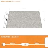 Mi-Heat Fußwärmer Heizmatte Heizteppich Teppichheizung Wärmematte Heating Mat Heating Carpet 1,4×2,0m - 2