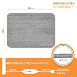 Mi-Heat Fußwärmer Heizmatte Heizteppich Teppichheizung Wärmematte Heating Mat Heating Carpet 1,4×2,0m - 8