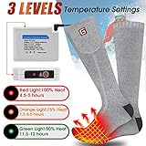 Svpro wiederaufladbare elektrische beheizte Socken batteriebetriebene komfortable thermische Socken, kalte Wetter thermische Socken Sport Outdoor Camping Wandern warme Winter Socken Männer Frauen - 5