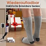 Svpro wiederaufladbare elektrische beheizte Socken batteriebetriebene komfortable thermische Socken, kalte Wetter thermische Socken Sport Outdoor Camping Wandern warme Winter Socken Männer Frauen - 5