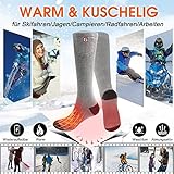 Svpro wiederaufladbare elektrische beheizte Socken batteriebetriebene komfortable thermische Socken, kalte Wetter thermische Socken Sport Outdoor Camping Wandern warme Winter Socken Männer Frauen - 6