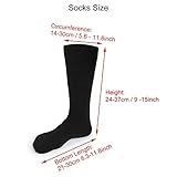 Wiederaufladbare Batterie Beheizte Socken 3 Temperaturniveau einstellbar im Freien warme Wintersocken Männer & Frauen für Jagd Skifahren Wandern Fußwärmer - 5