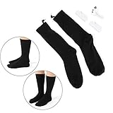 Wiederaufladbare Batterie Beheizte Socken 3 Temperaturniveau einstellbar im Freien warme Wintersocken Männer & Frauen für Jagd Skifahren Wandern Fußwärmer - 9