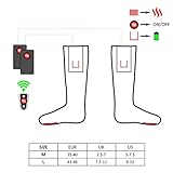 Glovii Akku Beheizte Thermische Ski-Socken, Fernbedienung, Größen: M, L (35-40) - 6