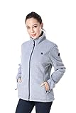 Pau1Hami1ton PJ-06 Damen Winterjacke beheizbare Heiz-Jacke beheizbare Softshell-Jacke Heat Jacket Hoodie Reissverschluss warm Jacke (5V / 2A or Higher Power Bank (L, Grey) - 4