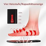 Beheizbare Einlegesohlen Thermosohlen Akkubetrieb(4 Warmstufen), Größe: 36-47(zuschneidbar),waschbar - 5