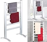 Sichler Haushaltsgeräte Badheizung: 2in1-Handtuchwärmer & Heizkörper, 90 Watt, zum Aufstellen & Aufhängen (Handtuchhalter)