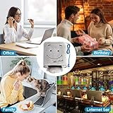 OFKPO Handwärmer USB Mausunterlage,Smiley GesichtsPlüsch Maus pad (Grau) - 7