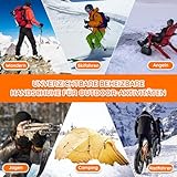 Beheizbare Handschuhe für Herren Damen, 3 Stufige Beheizte Ski Handschuhe mit 7,4 V 5400 mAh Typ-C Akkus, 6 Stunden Betriebsdauer, wasserdichte Zum Klettern, Wandern, Radfahren, Camping (L) - 7