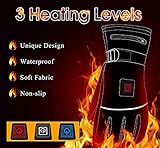 Z-YQL Touchscreen Beheizte Handschuhe Winterheizung Handwärmer für Damen Herren Skifahren Snowboarden Radfahren Wandern - 3