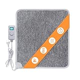 Warm Feet Infrarot Heizteppich Heizmatte 50x55cm 66W mit Thermostat Timer Sleep-Funktion
