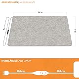 Mi-Heat Beheizbare Teppich-Unterlage 180x280cm – Unter Teppich Heizung Heizteppich Fußmatte Wärmeteppich 25°C - 2