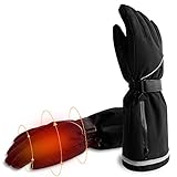 AROMA SEASON® | Akku beheizbare Snowboard Ski Handschuhe mit extralangem Ärmel | Wasserfest und Winddicht | hohe Heiz- und Akkuleistung | hochwertige Verarbeitung | Modell „Classic“ (S/M)