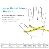 SNOW DEER Beheizte Handschuhe,Wiederaufladbarem Lithium Lonen Akku Skifahren Fausthandschuhe für Herren und Damen,Skifahren,Jagen,Angeln,Reiten,Radfahren,Camping,Wandern, Motorradfahren Handwärmer - 6