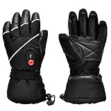 SNOW DEER Beheizte Handschuhe,Wiederaufladbarem Lithium Lonen Akku Skifahren Fausthandschuhe für Herren und Damen,Skifahren,Jagen,Angeln,Reiten,Radfahren,Camping,Wandern, Motorradfahren Handwärmer - 8