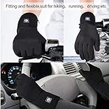 elektrische beheizte Handschuhe für Herren Damen，wiederaufladbar beheizbare Winter Handschuhe für Outdoor Fahrrad Motorad Ski Snowdoard Jagd (Schwarz-, ML) - 4