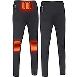 Nuonove Heizhose Wärmehose Beheizte Leggings, Damen & Herren Thermo-Unterziehhose, Waschbare Beheizte Leggings, 3 Temperaturstufen, for Man, Geeignet zum Wandern, Camping, Ski