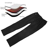 Elektrisch beheizte Hose für Männer, 3-stufige intelligente Temperaturregelung Knieheizung Thermohose USB Wiederaufladbare warme Mittelhose Schnelle Heizung für Winter-Outdoor-Skicamping(5XL) - 5