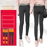Beheizte Hose für Herren und Damen, USB Elektrisch Beheizte Legging Hose 3 Stufen Temperaturkontrolle Thermohose Waschbar Winter Warme Hosen für Camping Wandern - Schwarz,L - 2