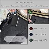 Beheizte Hose für Herren und Damen, USB Elektrisch Beheizte Legging Hose 3 Stufen Temperaturkontrolle Thermohose Waschbar Winter Warme Hosen für Camping Wandern - Schwarz,L - 5