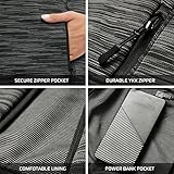 CONQUECO Unisex Beheizte Jacken Weste: Slim Fit Elektrische Heizweste im Winter Warm für Outdoor Camping Wandern Jagd – Batterie nicht Enthalten (L, Schwarz) - 3