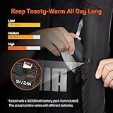 DR.PREPARE Beheizte Weste Herren Damen Heizweste Einstellbar Wärmeweste Elektrisch Heheizte Kleidung Herren Damen Winterjacke für Außen Reisen Sport Freizeit - 5
