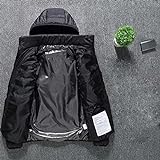 Beheizbare Jacke für Männer und Frauen, beheizbare Thermokleidung, USB wiederaufladbare elektrische Thermo-Kapuzenjacke, 3 Temperaturstufen für Winter Outdoor Radfahren Wandern (S) - 5