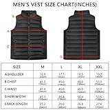 seenlast Beheizte Weste für Herren Damen, Beheizbare Weste mit 10000mAh Akku Heizweste, mit 3 Einstellbar Temperatur Beheizbare Jacke für Outdoor Reisen Motorsport Radfahren Skifahren L - 2