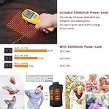 seenlast Beheizte Weste für Herren Damen, Beheizbare Weste mit 10000mAh Akku Heizweste, mit 3 Einstellbar Temperatur Beheizbare Jacke für Outdoor Reisen Motorsport Radfahren Skifahren L - 9